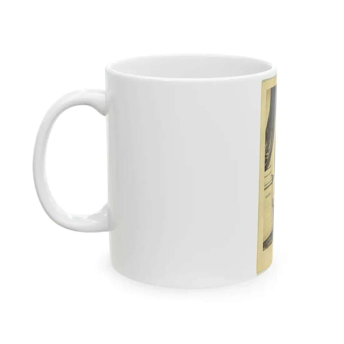 Officer David Hunter, Full-Length Portrait In Full Military Dress, Standing, Holding Sword, Facing Front (U.S. Civil War) White Coffee Mug - Go Mug Yourself