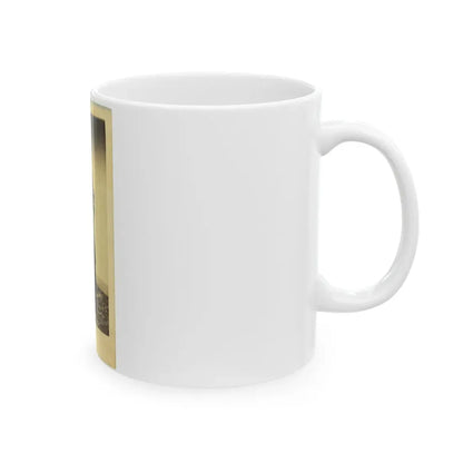 Officer David Hunter, Full-Length Portrait In Full Military Dress, Standing, Holding Sword, Facing Front (U.S. Civil War) White Coffee Mug - Go Mug Yourself