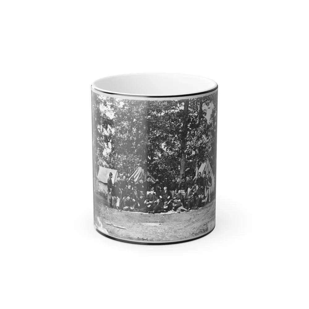 Officers of U.S. Horse Artillery Brigade, Near Culpeper, Va., September, 1863 001 (U.S. Civil War) Color Changing Coffee Mug 11oz-11oz-Go Mug Yourself