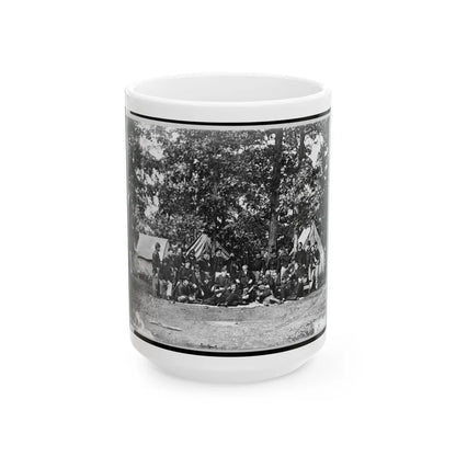 Officers Of U.S. Horse Artillery Brigade, Near Culpeper, Va., September, 1863 001 (U.S. Civil War) White Coffee Mug-15oz-Go Mug Yourself