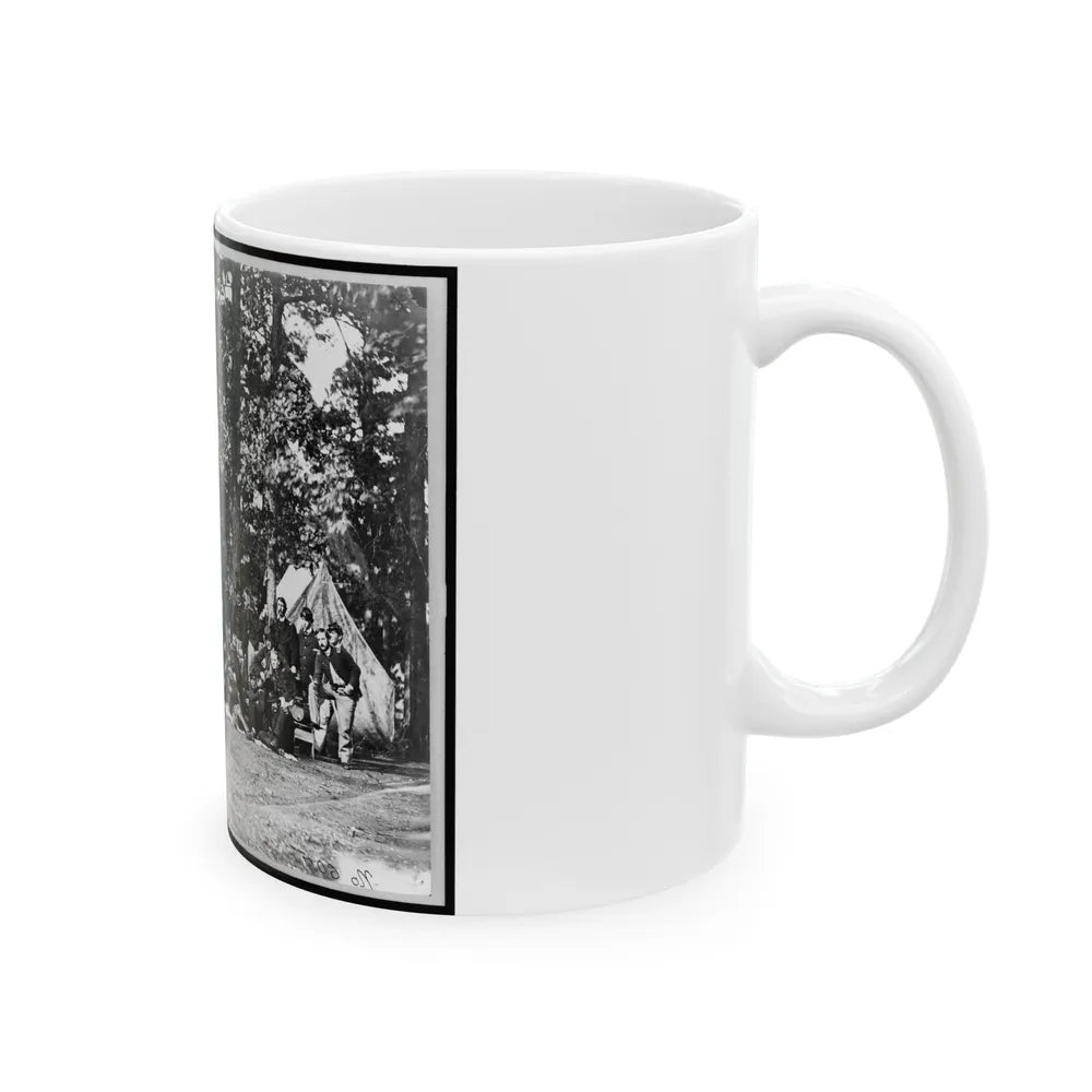 Officers Of U.S. Horse Artillery Brigade, Near Culpeper, Va., September, 1863 001 (U.S. Civil War) White Coffee Mug-Go Mug Yourself