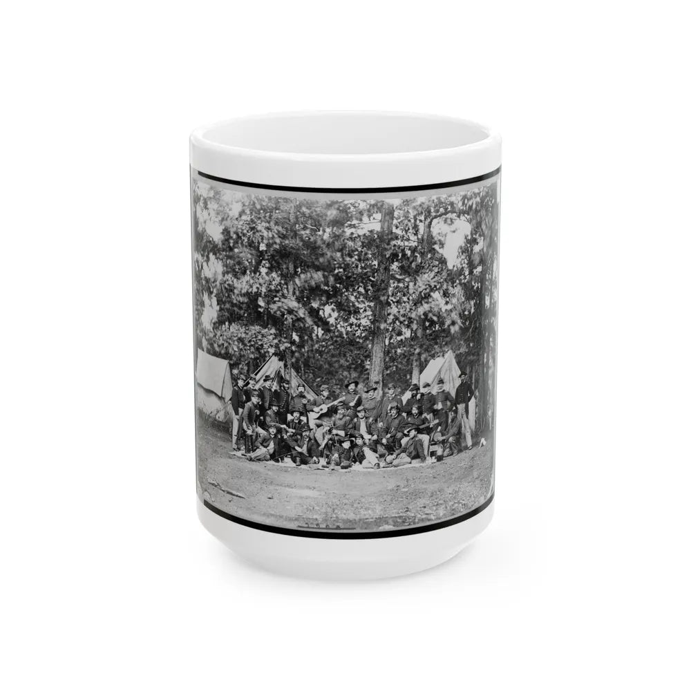 Officers Of U.S. Horse Artillery Brigade, Near Culpeper, Va., September, 1863 (U.S. Civil War) White Coffee Mug-15oz-Go Mug Yourself