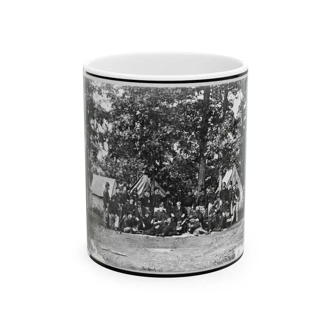 Officers Of U.S. Horse Artillery Brigade, Near Culpeper, Va., September, 1863 001 (U.S. Civil War) White Coffee Mug 11oz - Go Mug Yourself