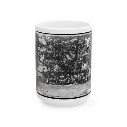 Officers Of U.S. Horse Artillery Brigade, Near Culpeper, Va., September, 1863 001 (U.S. Civil War) White Coffee Mug 15oz - Go Mug Yourself
