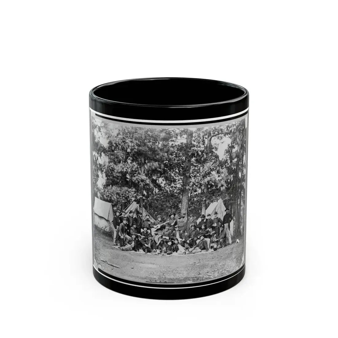 Officers Of U.S. Horse Artillery Brigade, Near Culpeper, Va., September, 1863 (U.S. Civil War) Black Coffee Mug 11oz - Go Mug Yourself