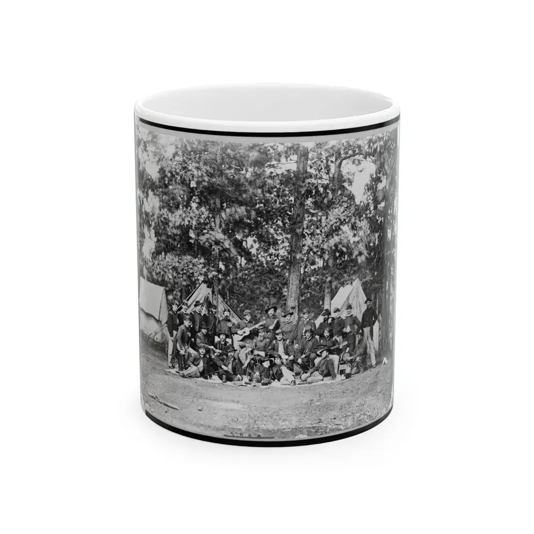 Officers Of U.S. Horse Artillery Brigade, Near Culpeper, Va., September, 1863 (U.S. Civil War) White Coffee Mug 11oz - Go Mug Yourself