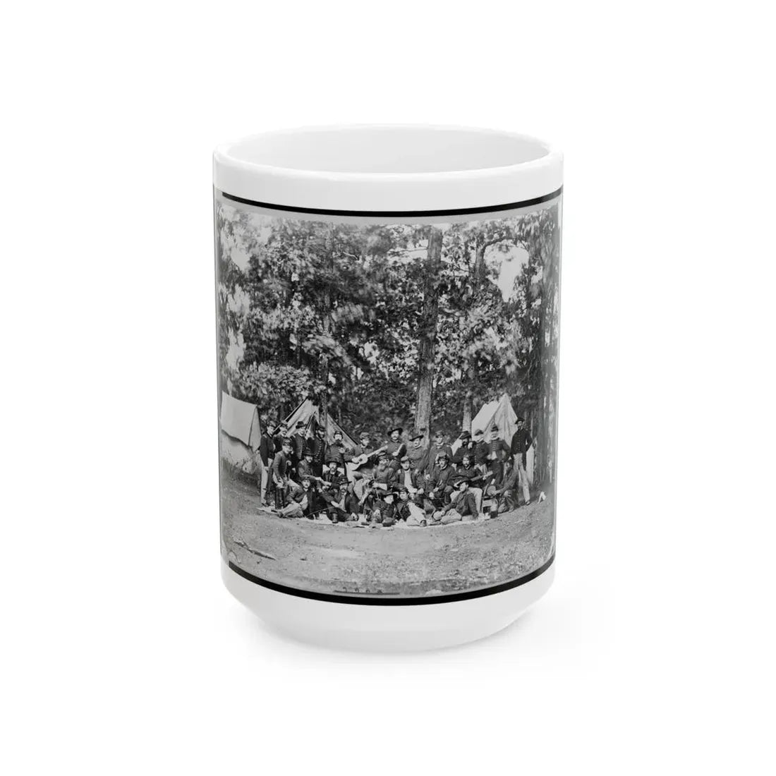 Officers Of U.S. Horse Artillery Brigade, Near Culpeper, Va., September, 1863 (U.S. Civil War) White Coffee Mug 15oz - Go Mug Yourself