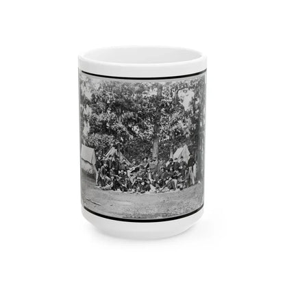 Officers Of U.S. Horse Artillery Brigade, Near Culpeper, Va., September, 1863 (U.S. Civil War) White Coffee Mug 15oz - Go Mug Yourself