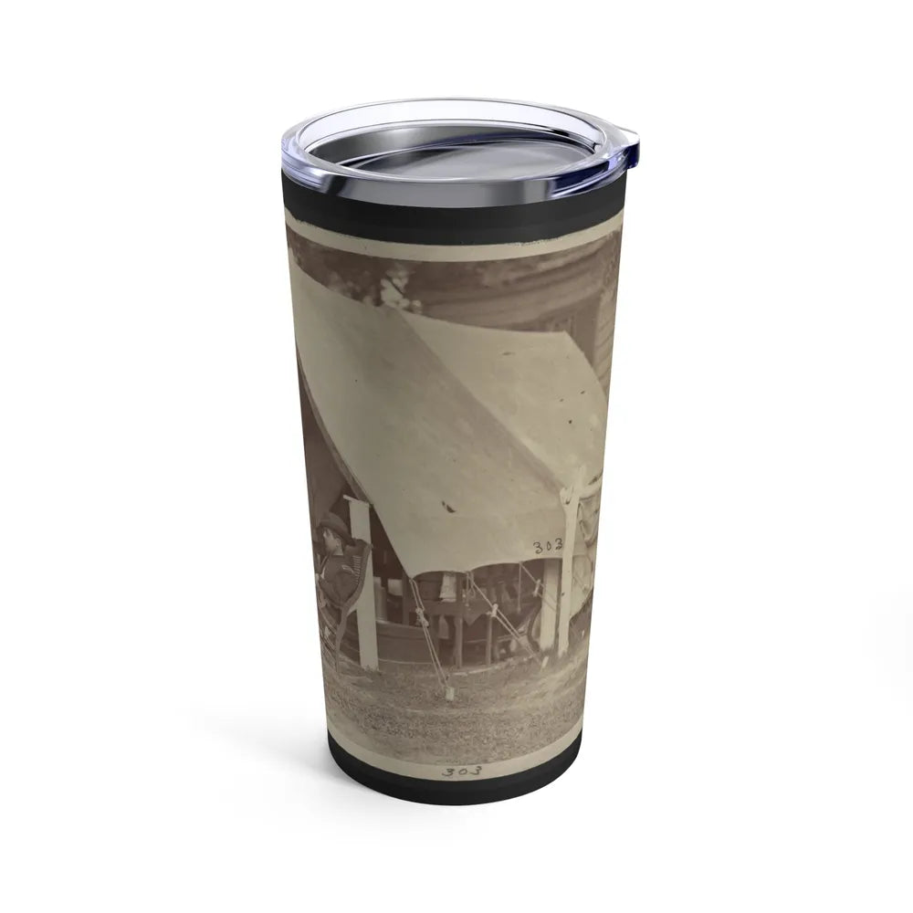 Officers Relaxing Outside A Tent (U.S. Civil War) Tumbler 20oz-Go Mug Yourself