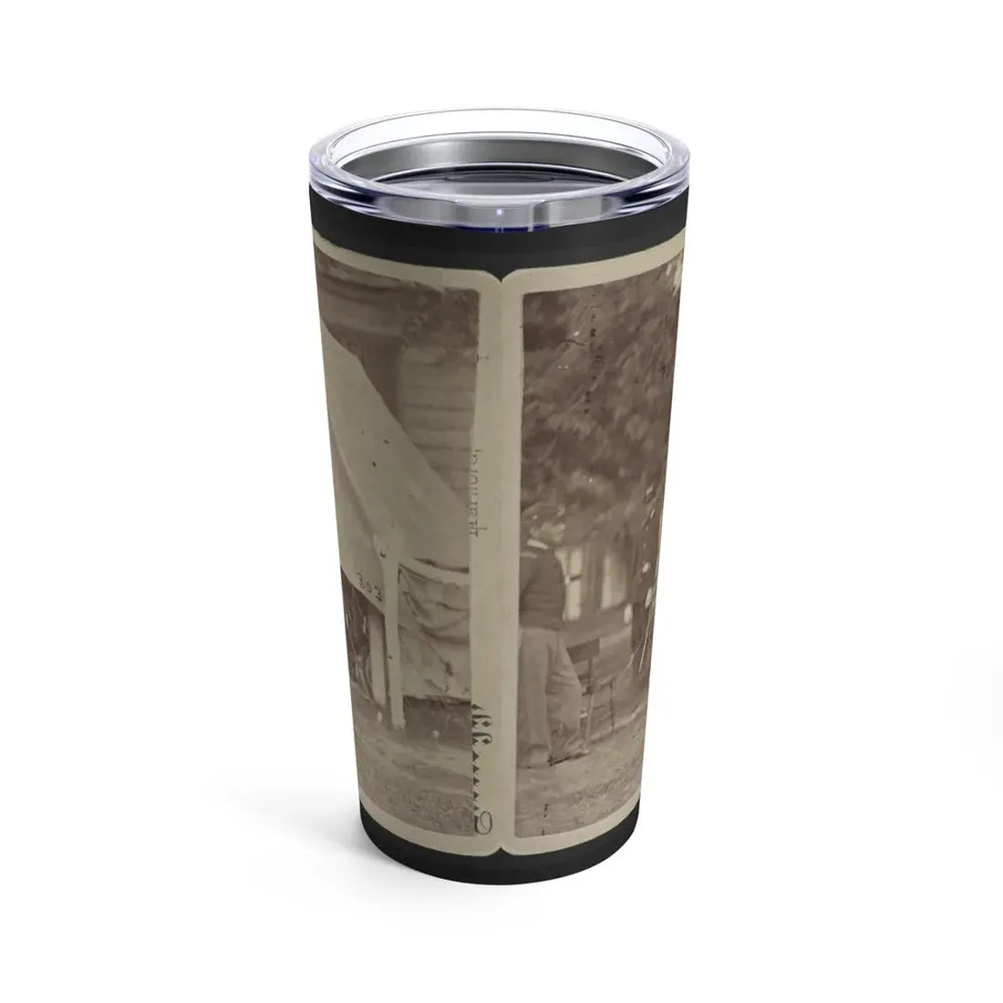 Officers Relaxing Outside A Tent (U.S. Civil War) Tumbler 20oz - Go Mug Yourself