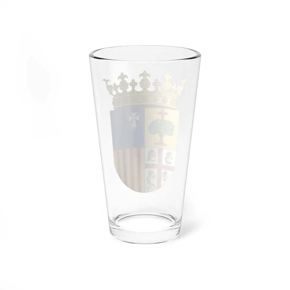 Official Coat of Arms of Aragon (Spain) (Coat of Arms) Pint Glass 16oz - Go Mug Yourself