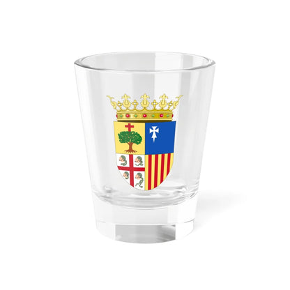 Official Coat of Arms of Aragon (Spain) (Coat of Arms) Shot Glass 1.5oz 1.5oz - Go Mug Yourself