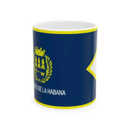 Official flag of Havana Cuba (Cuba) White Coffee Mug 11oz - Go Mug Yourself
