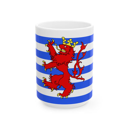 Official flag of the Arelerland (Belgium) White Coffee Mug-15oz-Go Mug Yourself