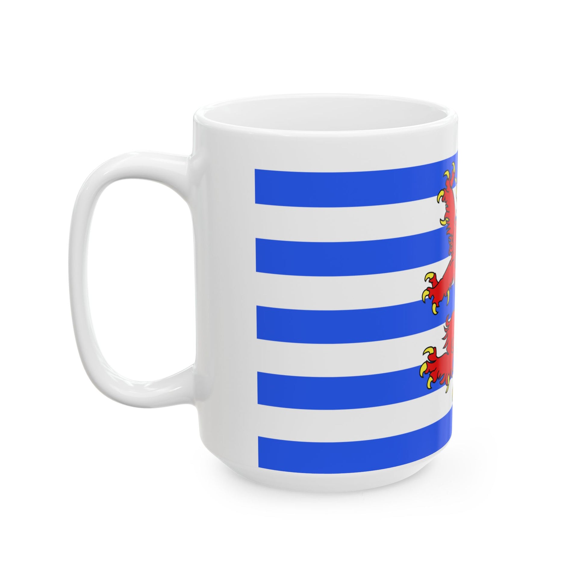 Official flag of the Arelerland (Belgium) White Coffee Mug-Go Mug Yourself