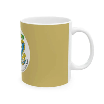 Official flag of the Penang Island City Council (Malaysia) White Coffee Mug - Go Mug Yourself