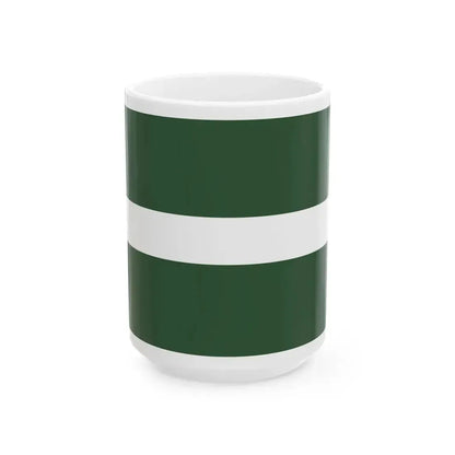 Official flag of Zemgale (Latvia) White Coffee Mug 15oz - Go Mug Yourself