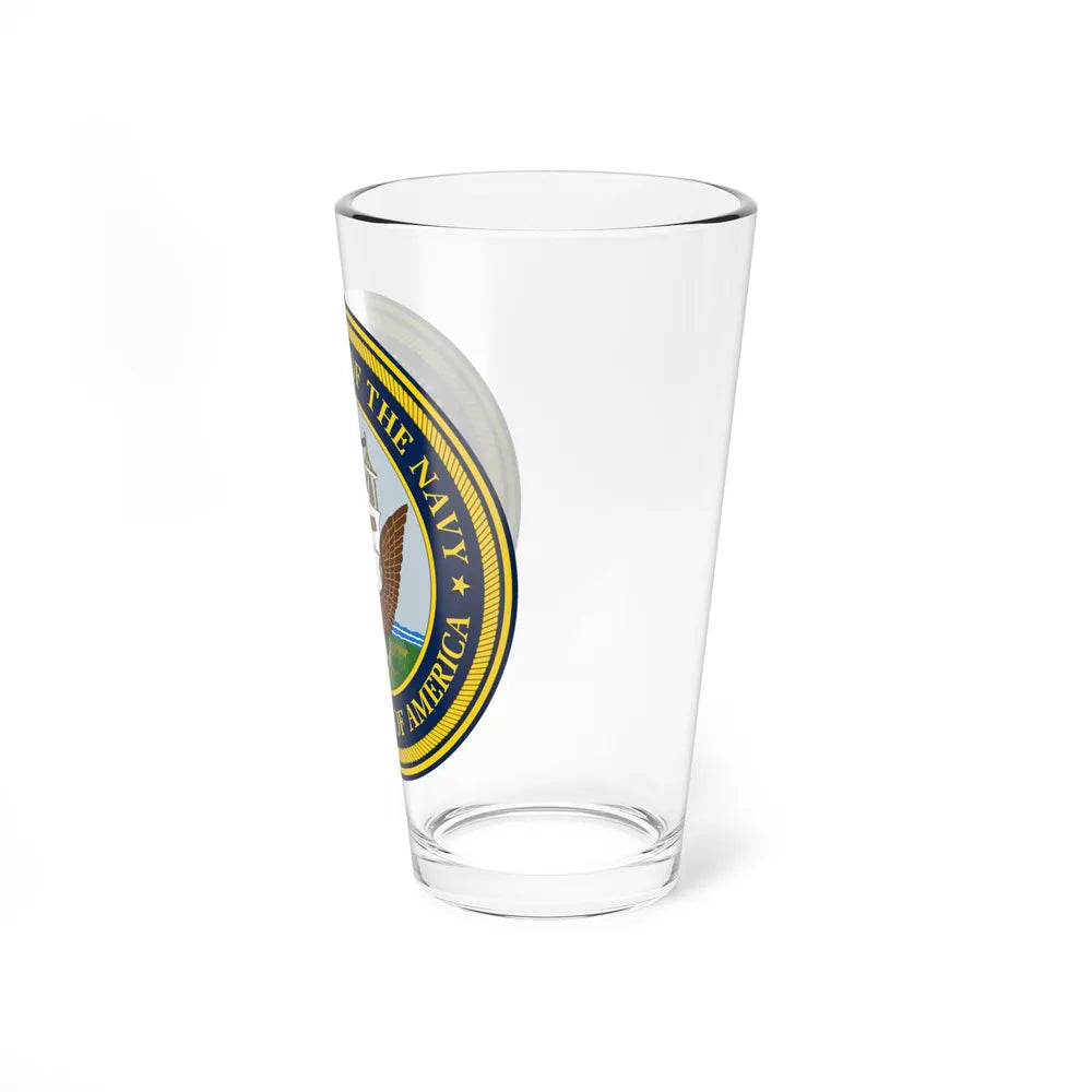 Official Seal of the Department of the Navy (U.S. Navy) Pint Glass 16oz-Go Mug Yourself