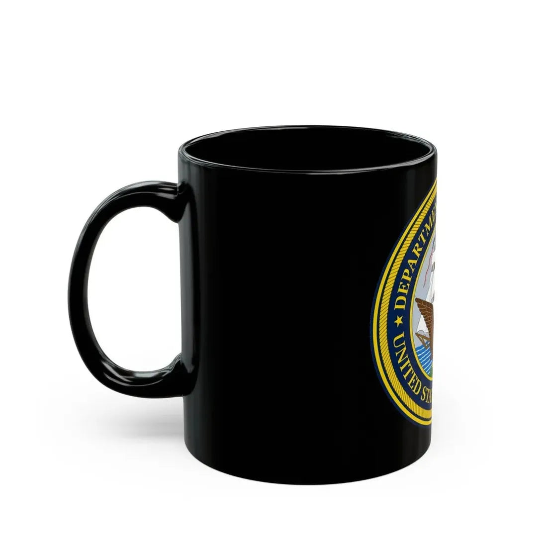 Official Seal of the Department of the Navy (U.S. Navy) Black Coffee Mug - Go Mug Yourself