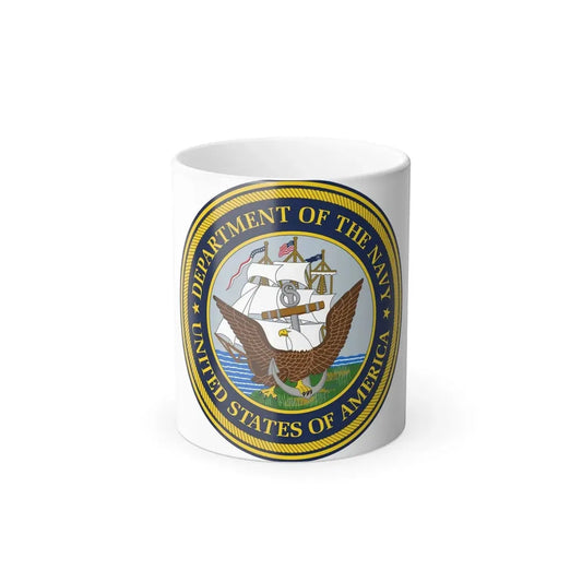 Official Seal of the Department of the Navy (U.S. Navy) Color Changing Mug 11oz Default Title 11oz - Go Mug Yourself