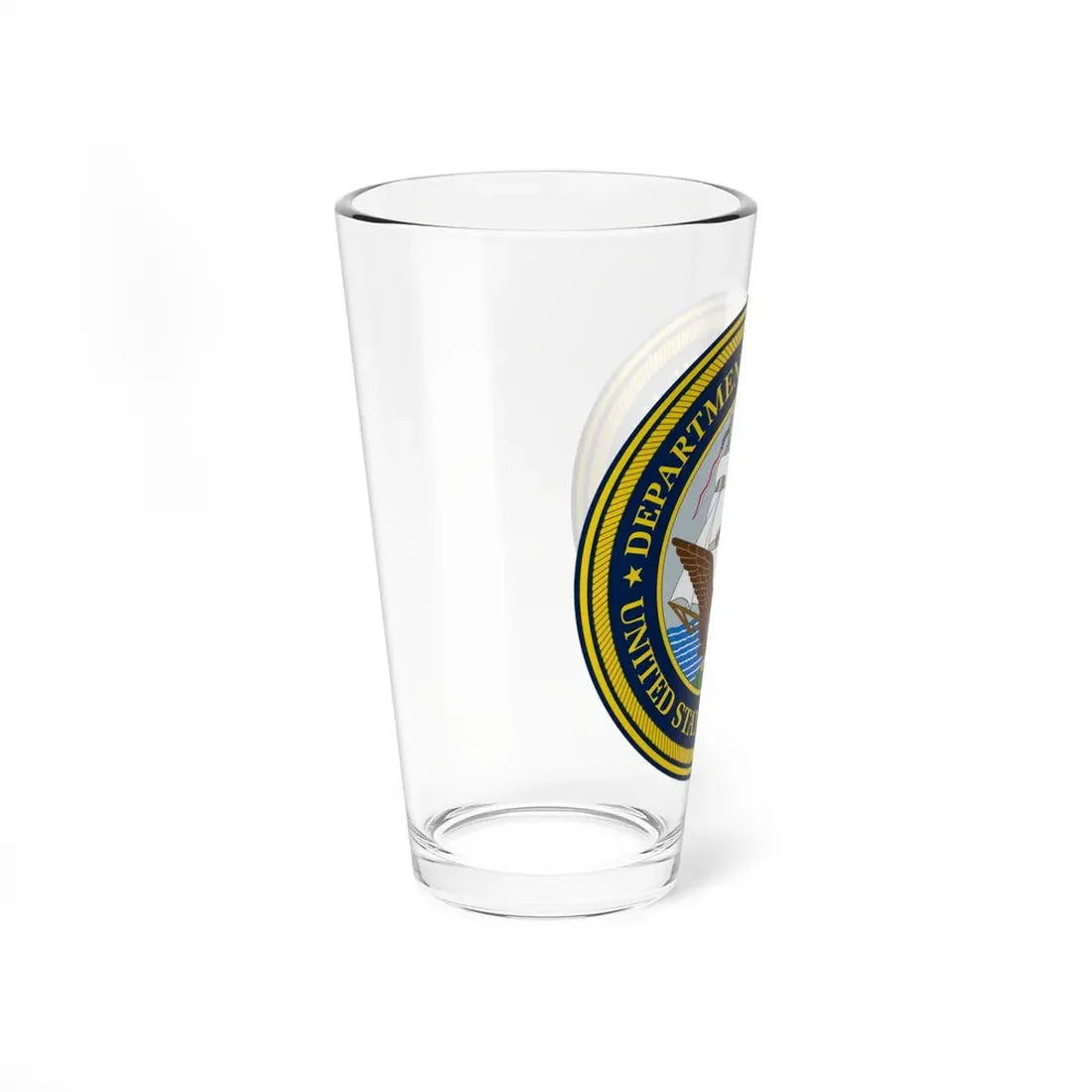 Official Seal of the Department of the Navy (U.S. Navy) Pint Glass 16oz - Go Mug Yourself