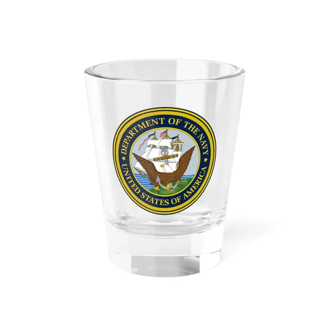 Official Seal of the Department of the Navy (U.S. Navy) Shot Glass 1.5oz 1.5oz - Go Mug Yourself