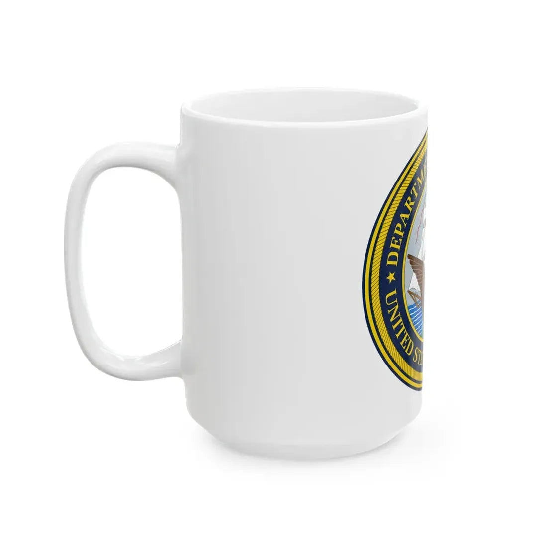 Official Seal of the Department of the Navy (U.S. Navy) White Coffee Mug - Go Mug Yourself