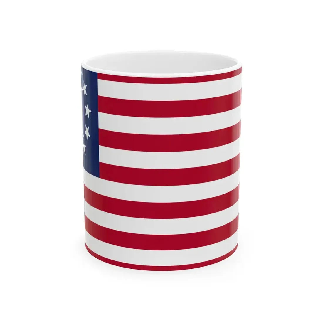 Official Three Percent Flag (United States) White Coffee Mug 11oz - Go Mug Yourself