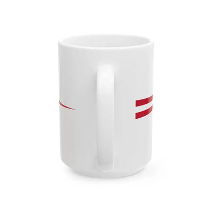 Offizierswimpel Austria (Austria) White Coffee Mug - Go Mug Yourself