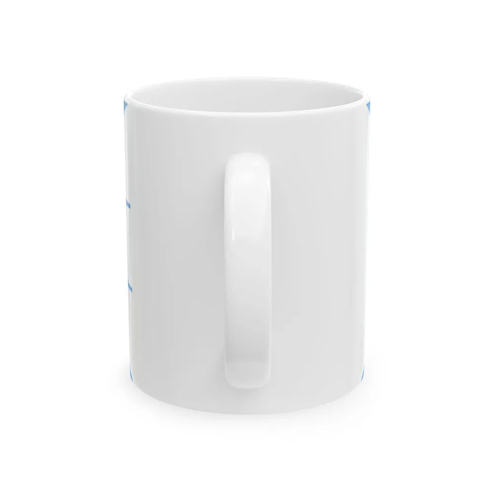Oficial al mando de un ala FAA bandera (Argentina) White Coffee Mug - Go Mug Yourself