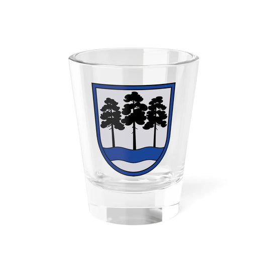 Ogres novads COA (Latvia) (Coat of Arms) Shot Glass 1.5oz 1.5oz - Go Mug Yourself