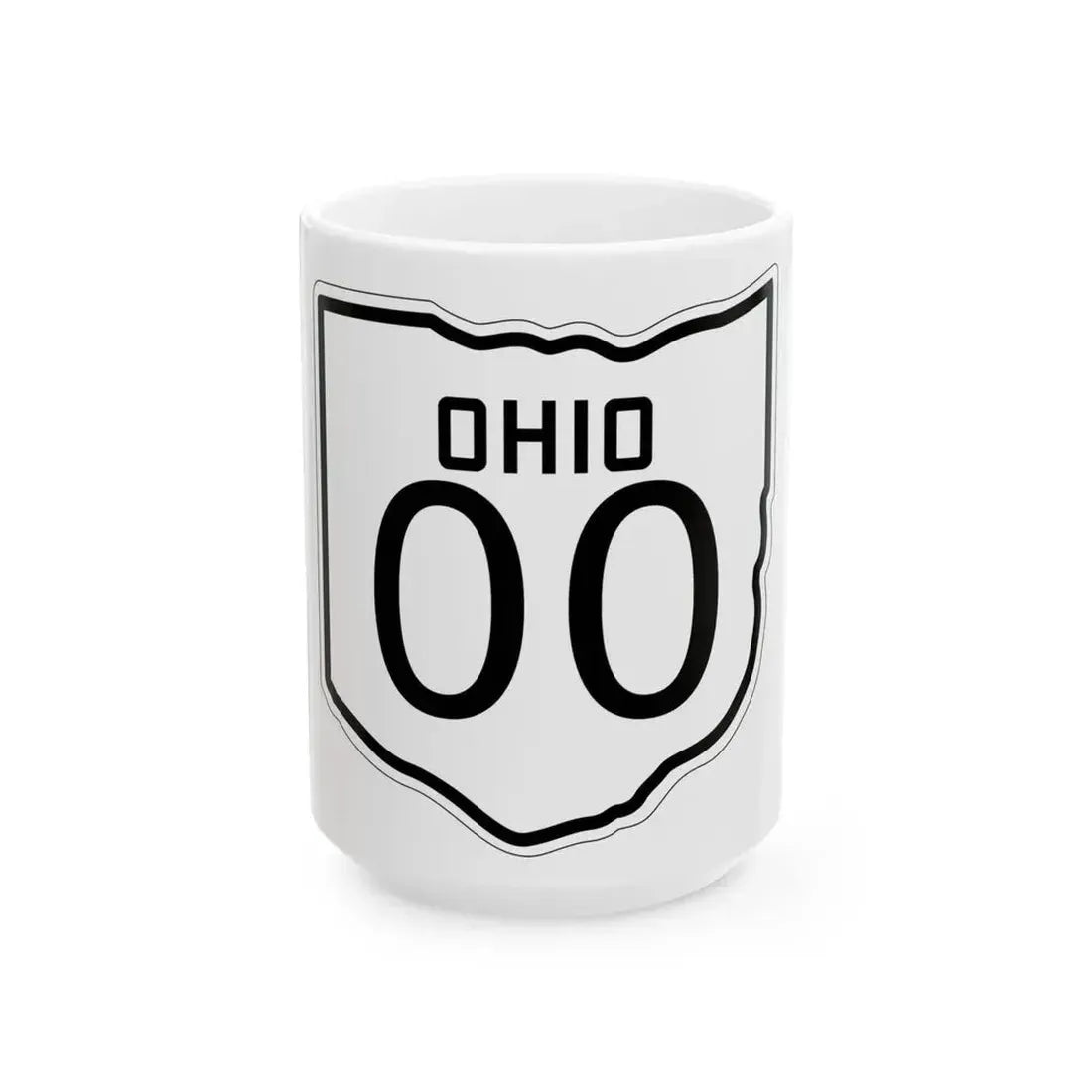 OH-00 1927 template (Ohio) (Road Sign) White Coffee Mug 15oz - Go Mug Yourself