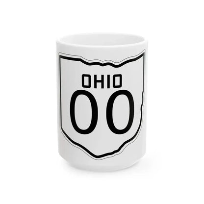 OH-00 1927 template (Ohio) (Road Sign) White Coffee Mug 15oz - Go Mug Yourself