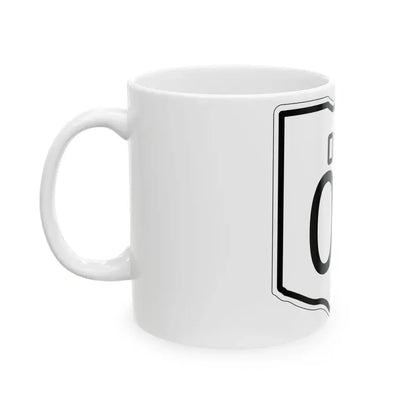OH-00 1927 template (Ohio) (Road Sign) White Coffee Mug - Go Mug Yourself