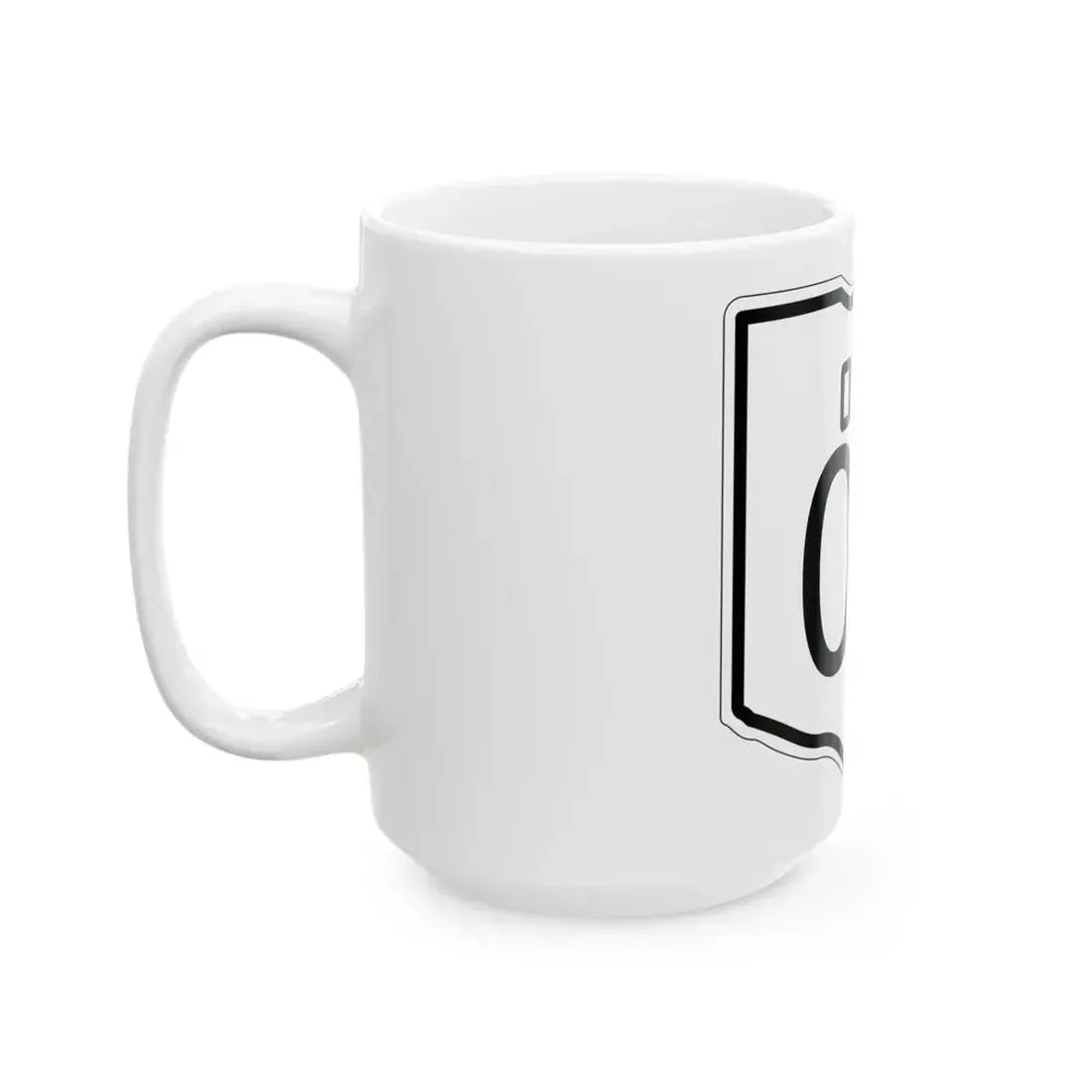 OH-00 1927 template (Ohio) (Road Sign) White Coffee Mug - Go Mug Yourself