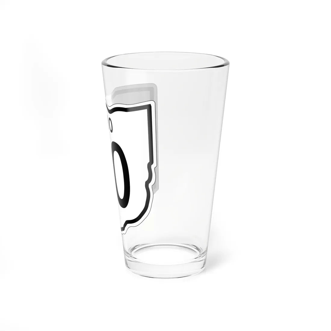 OH-00 1948 template (Ohio) (Road Sign) Pint Glss 16oz - Go Mug Yourself