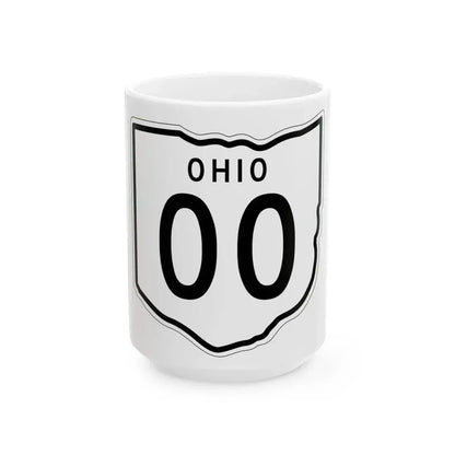 OH-00 1948 template (Ohio) (Road Sign) White Coffee Mug 15oz - Go Mug Yourself