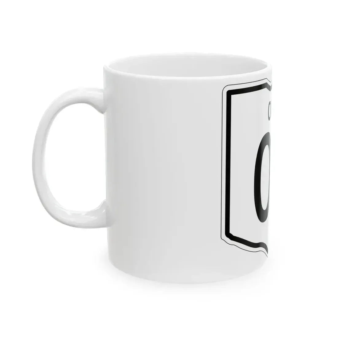 OH-00 1948 template (Ohio) (Road Sign) White Coffee Mug - Go Mug Yourself