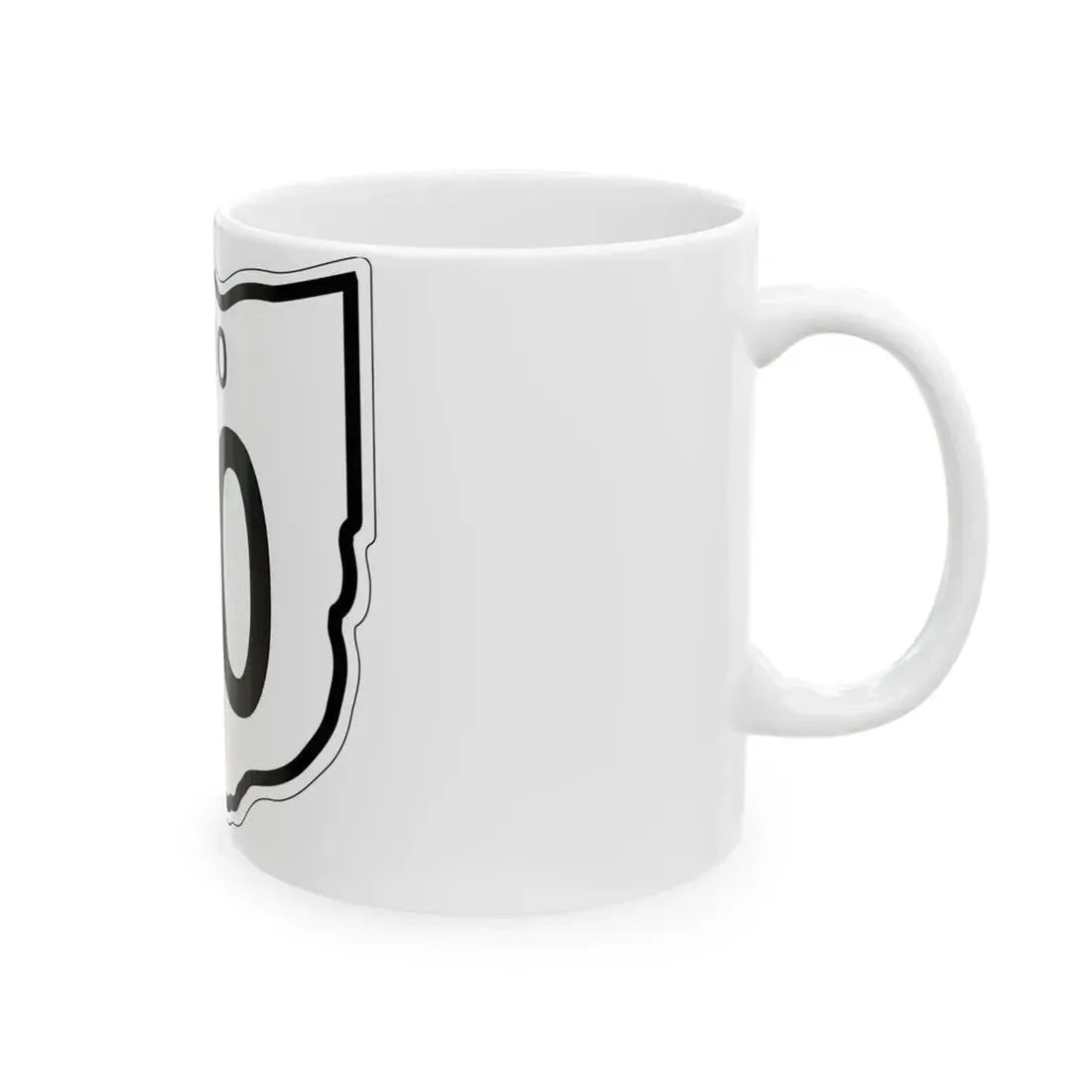 OH-00 1948 template (Ohio) (Road Sign) White Coffee Mug - Go Mug Yourself