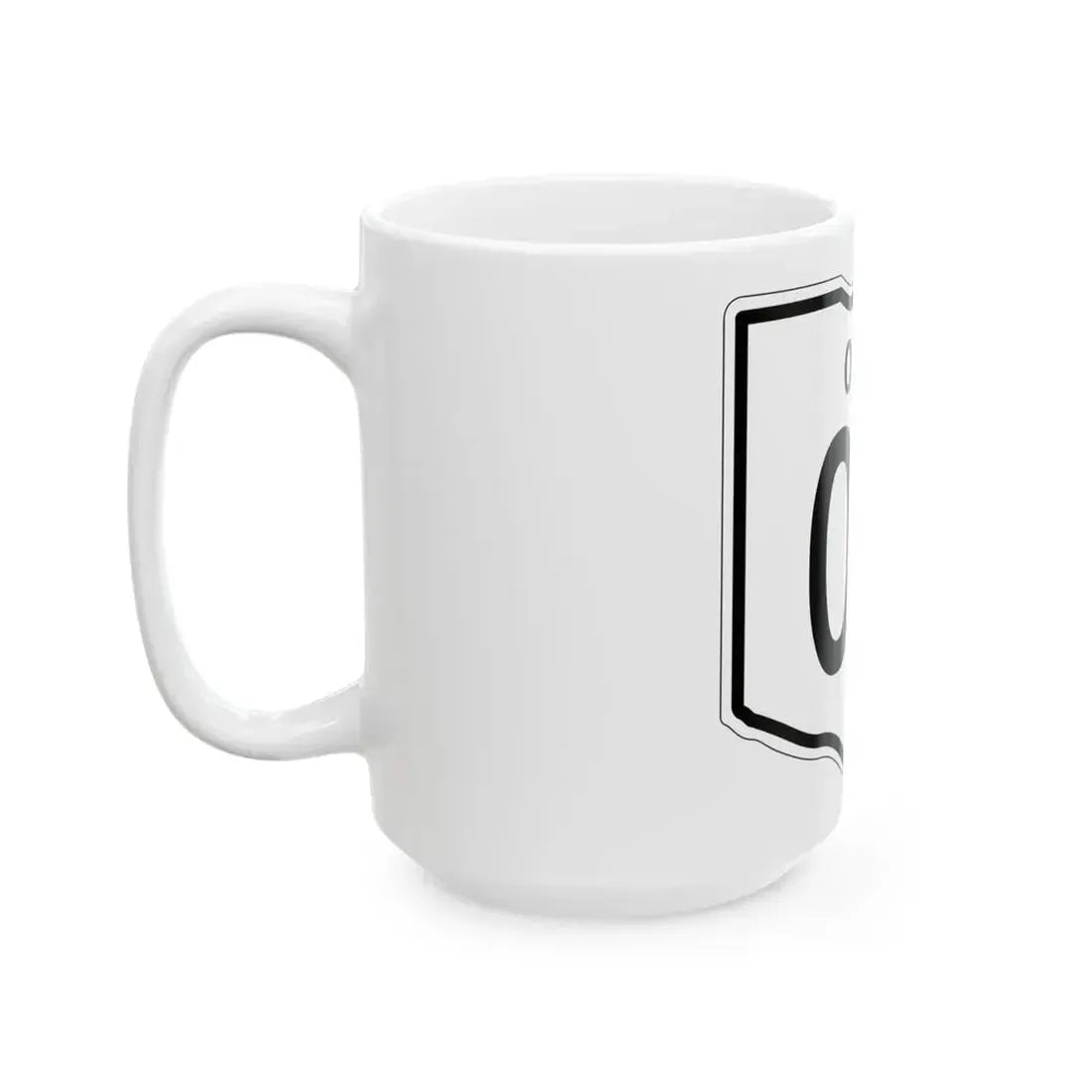 OH-00 1948 template (Ohio) (Road Sign) White Coffee Mug - Go Mug Yourself