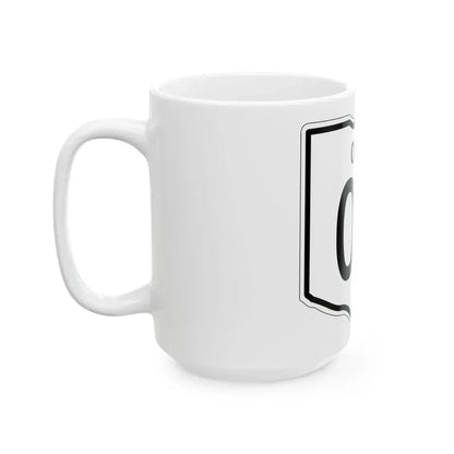 OH-00 1948 template (Ohio) (Road Sign) White Coffee Mug - Go Mug Yourself