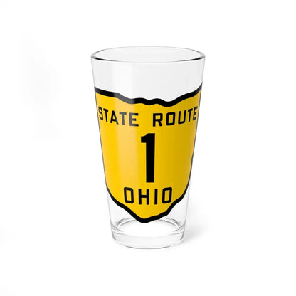OH-1 1920 (Ohio) (Road Sign) Pint Glass 16oz 16oz - Go Mug Yourself