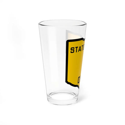 OH-1 1920 (Ohio) (Road Sign) Pint Glss 16oz - Go Mug Yourself