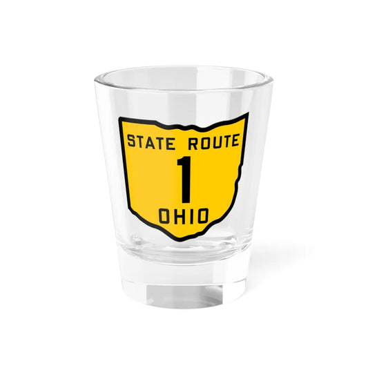 OH-1 1920 (Ohio) (Road Sign) Shot Glass 1.5oz 1.5oz - Go Mug Yourself