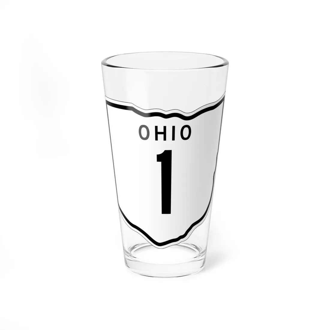 OH-1 1948 (Ohio) (Road Sign) Pint Glss 16oz 16oz - Go Mug Yourself