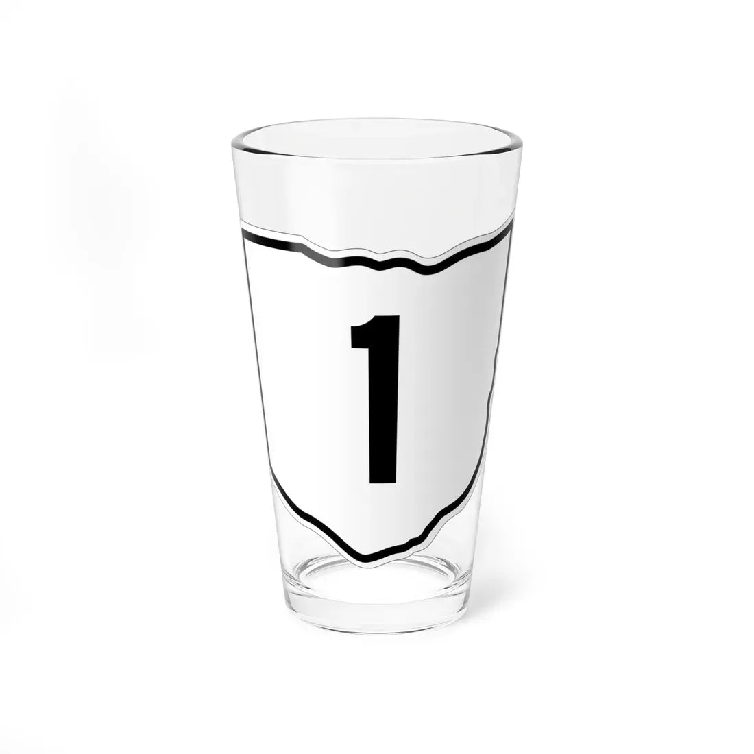 OH-1 1960 (Ohio) (Road Sign) Pint Glass 16oz - Go Mug Yourself