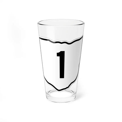 OH-1 1960 (Ohio) (Road Sign) Pint Glss 16oz - Go Mug Yourself