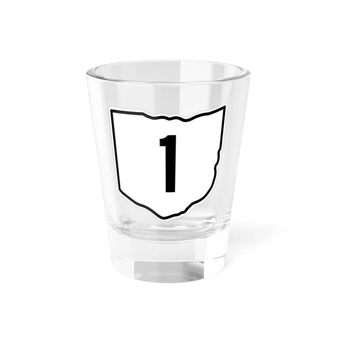 OH-1 1960 (Ohio) (Road Sign) Shot Glass 1.5oz 1.5oz - Go Mug Yourself