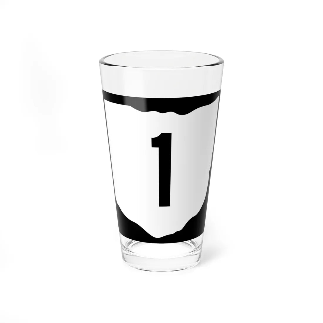 OH-1 (Ohio) (Road Sign) Pint Glass 16oz 16oz - Go Mug Yourself