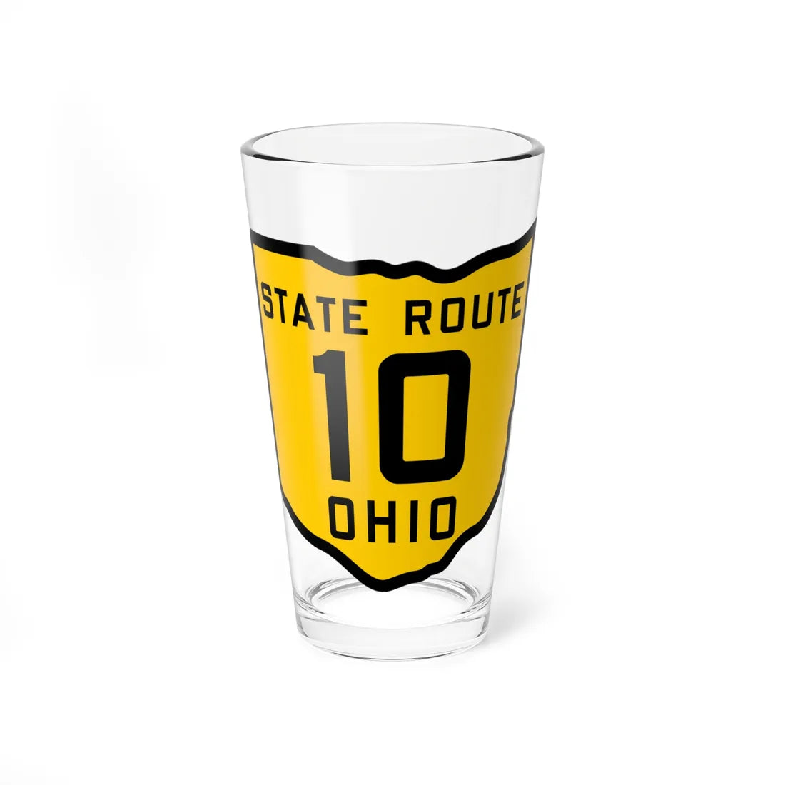 OH-10 1920 (Ohio) (Road Sign) Pint Glss 16oz 16oz - Go Mug Yourself